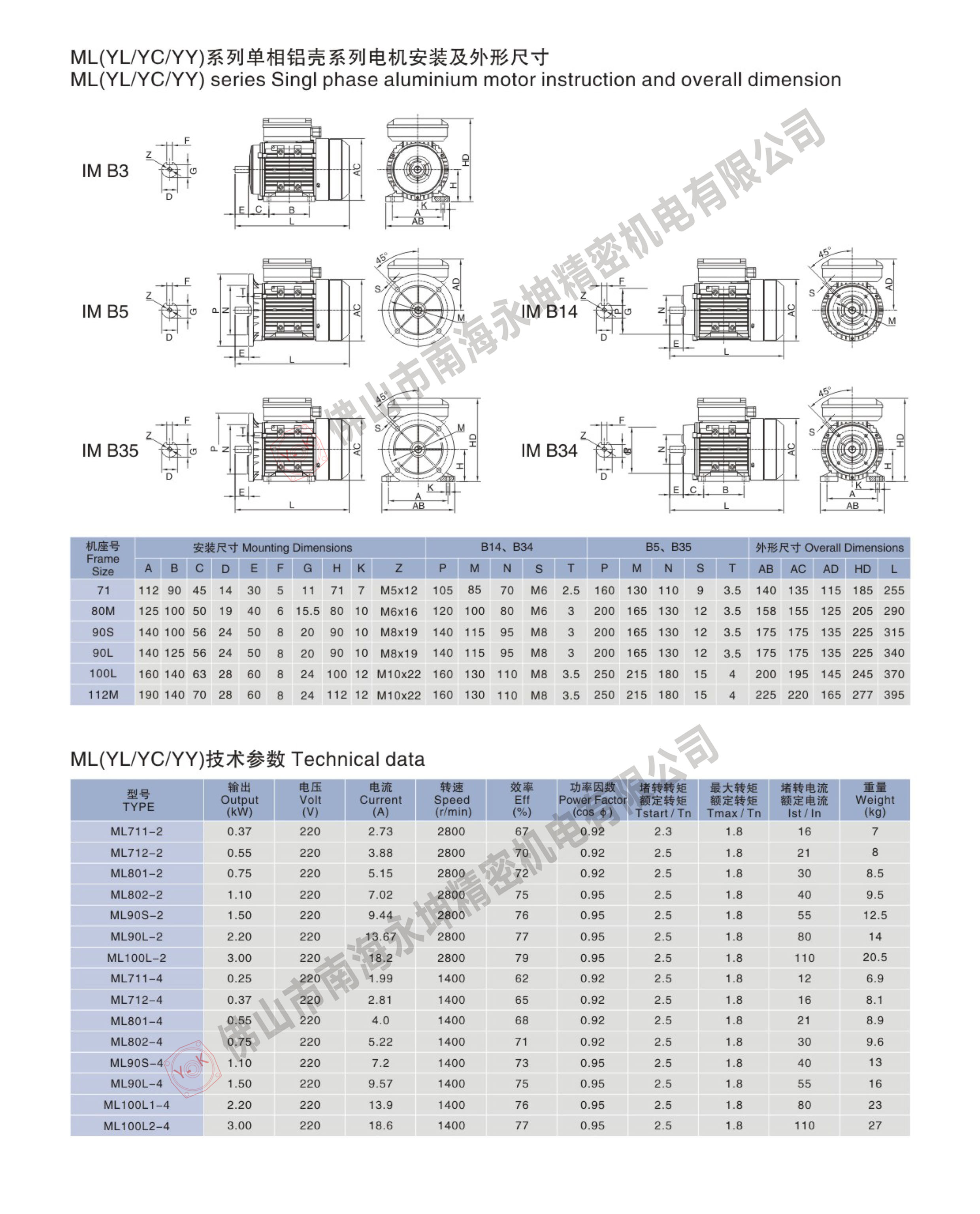 單相電容電機(jī)